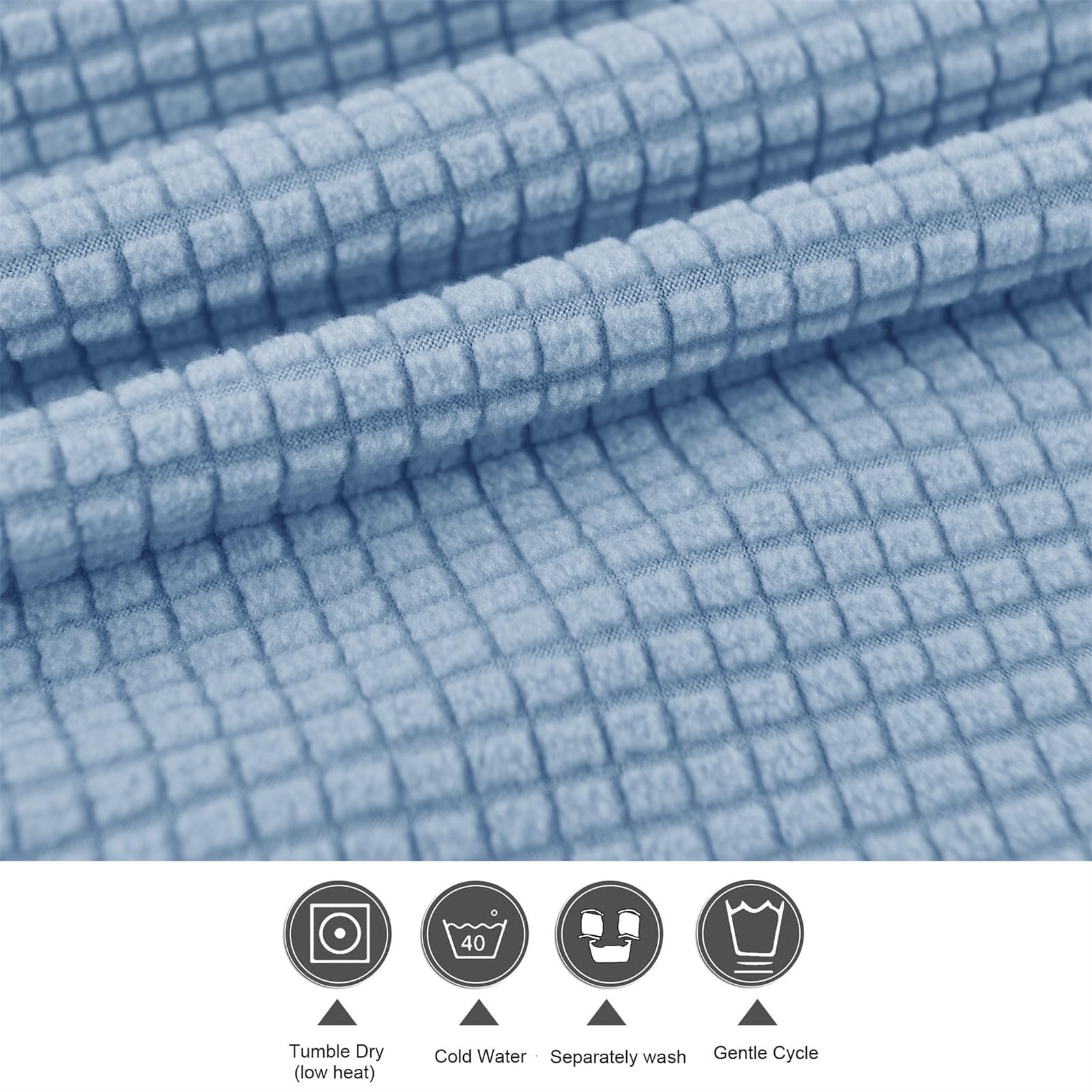 Fundas para Sillón de Banquete Elásticas de Licra para Silla de Bañera Extraíbles 1 Pieza Antideslizantes para Sofá Protector de Muebles para Sala de Estar Y Hogar (Azul Cielo 2 Piezas)