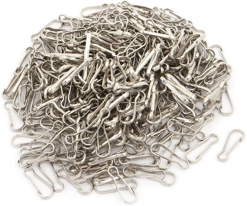 Aexit 800Pcs Chandelier Lighting fixtures and controls Connector Chrome Tone 13mm Length for Fastening Crystal
