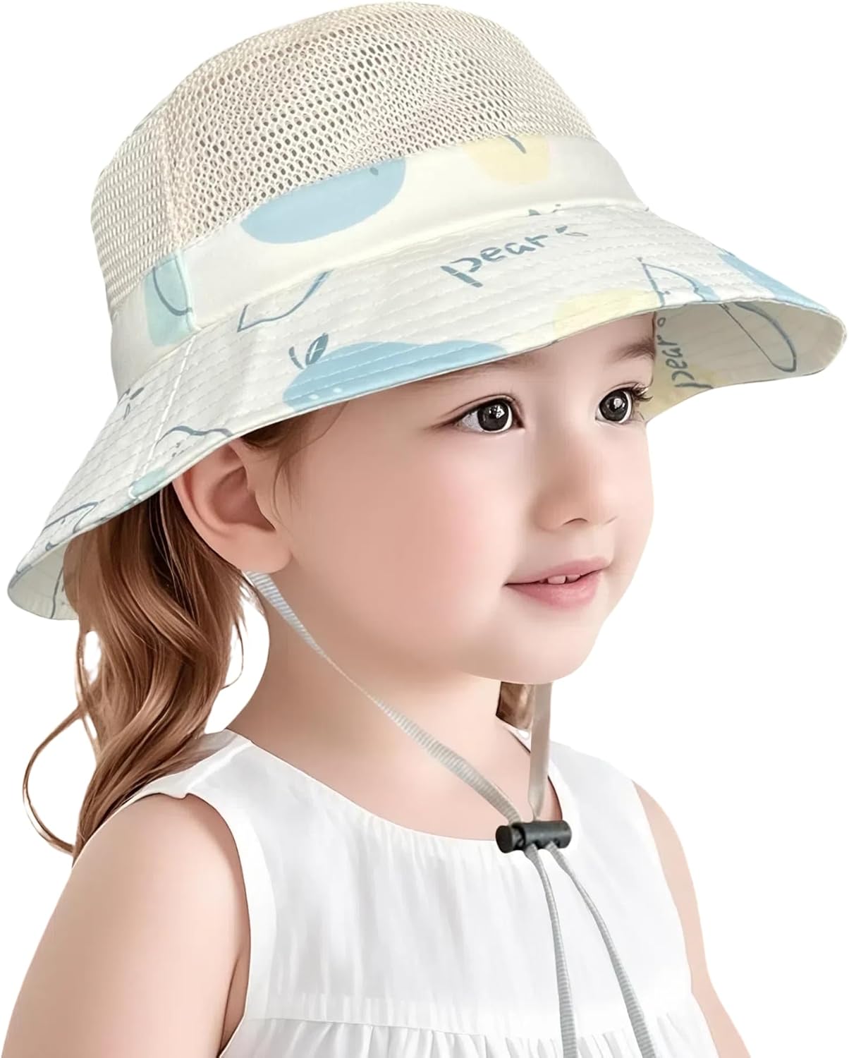 Baby Sun Hat Toddler Beach Hats with UPF 50+ Wide Brim Sun Protection Hat for Girls Age 3-8