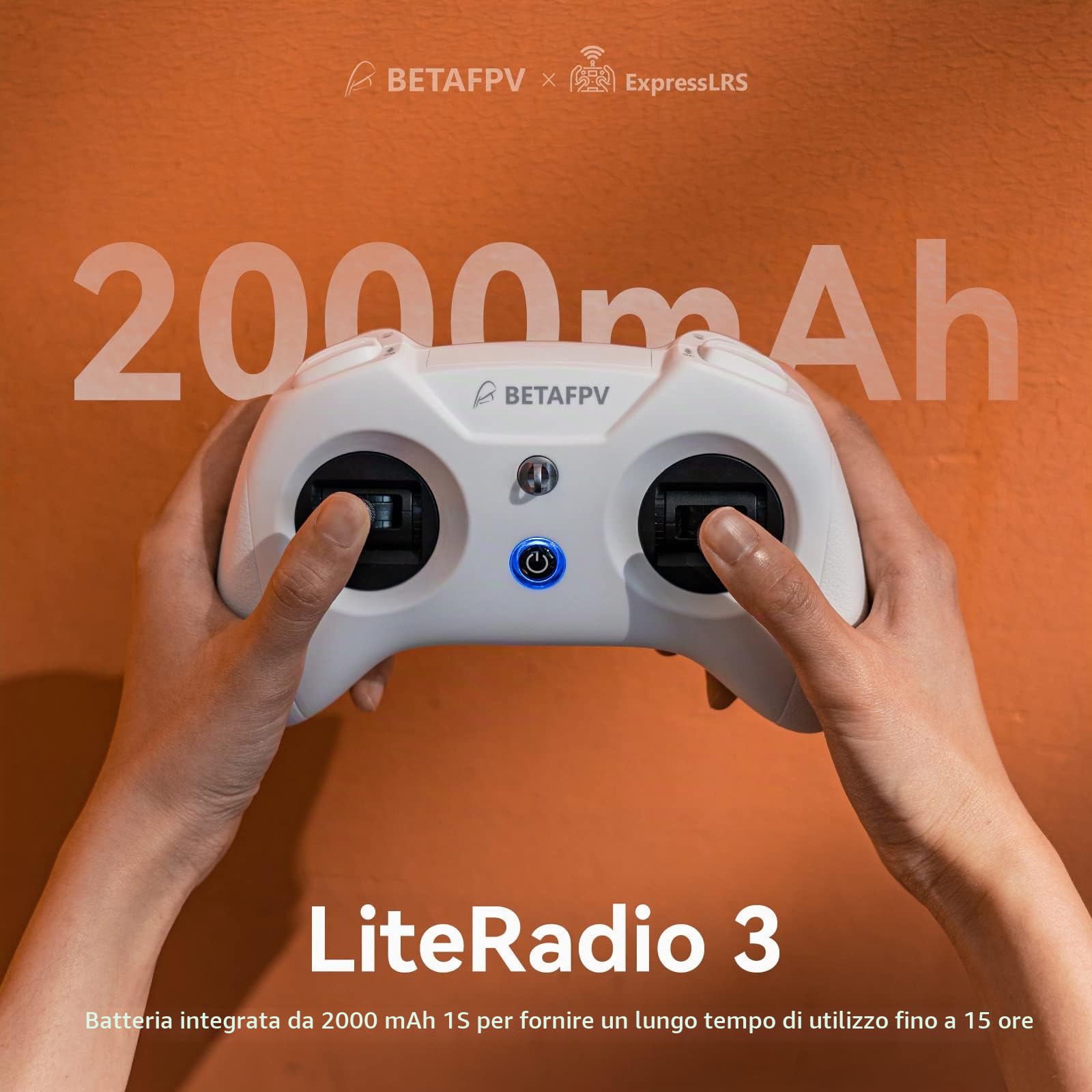 BETAFPV LiteRadio 3 Radio Transmitter for FPV Drone - Mode 2 ELRS 2.4G V3 | with Nano Bay for External TX Module, Support FPV Simulator Configurator V2 Firmware Update Joystick Calibration for FPV Quad