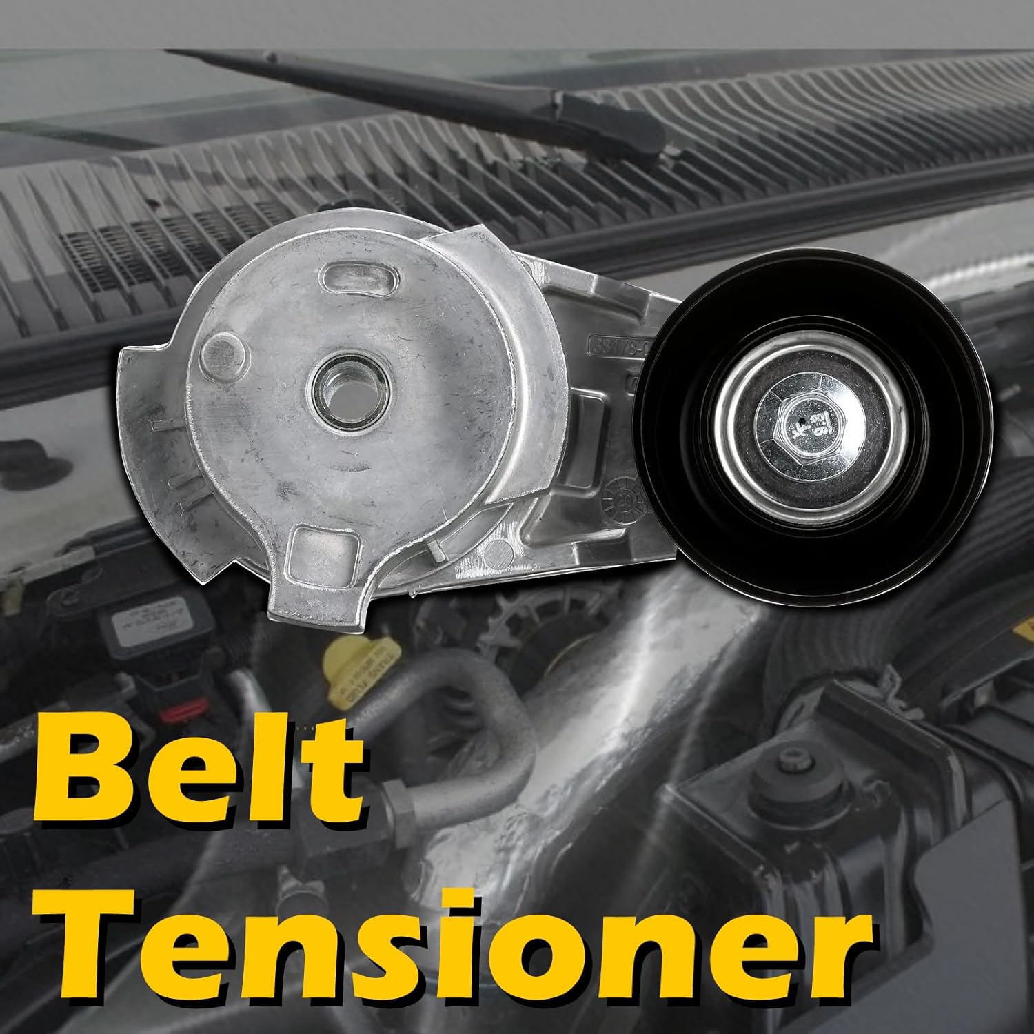 38178 AC Drive Belt Tensioner Assembly with Pulley for Buick Rainier - for Chevy Colorado Trailblazer Ext - for Gmc Canyon Envoy XL XUV -for Hummer H3 H3T Ascender I-280 I-350 I-290 I-370 Bravada 9-7X