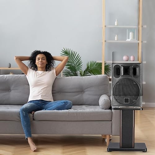 Miniatura 5 de MECCANIXITY Soportes de madera para altavoces, paquete de 2 soportes universales de 5.9 pulgadas (5.9 in) para altavoces ahuecados, audio, escucha