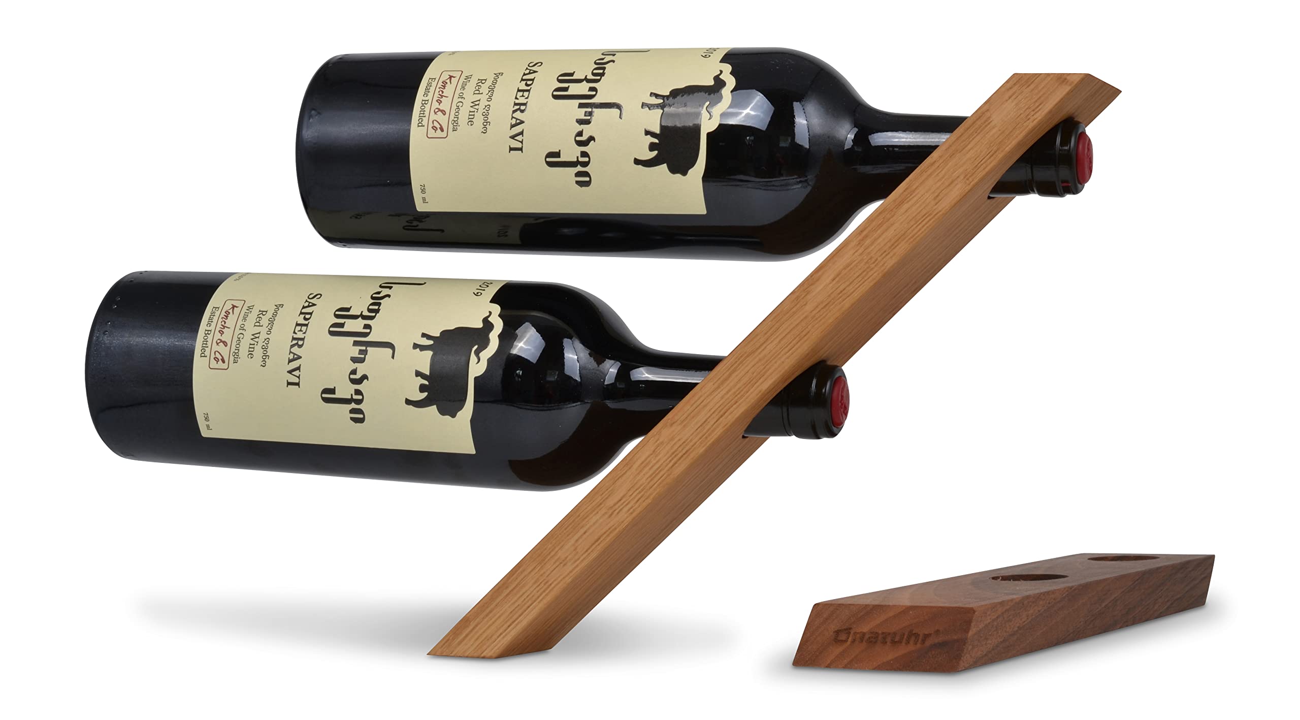 Sottobottiglia In Legno Di Quercia - Portabottiglie Elegante Per Vino E Decorazione