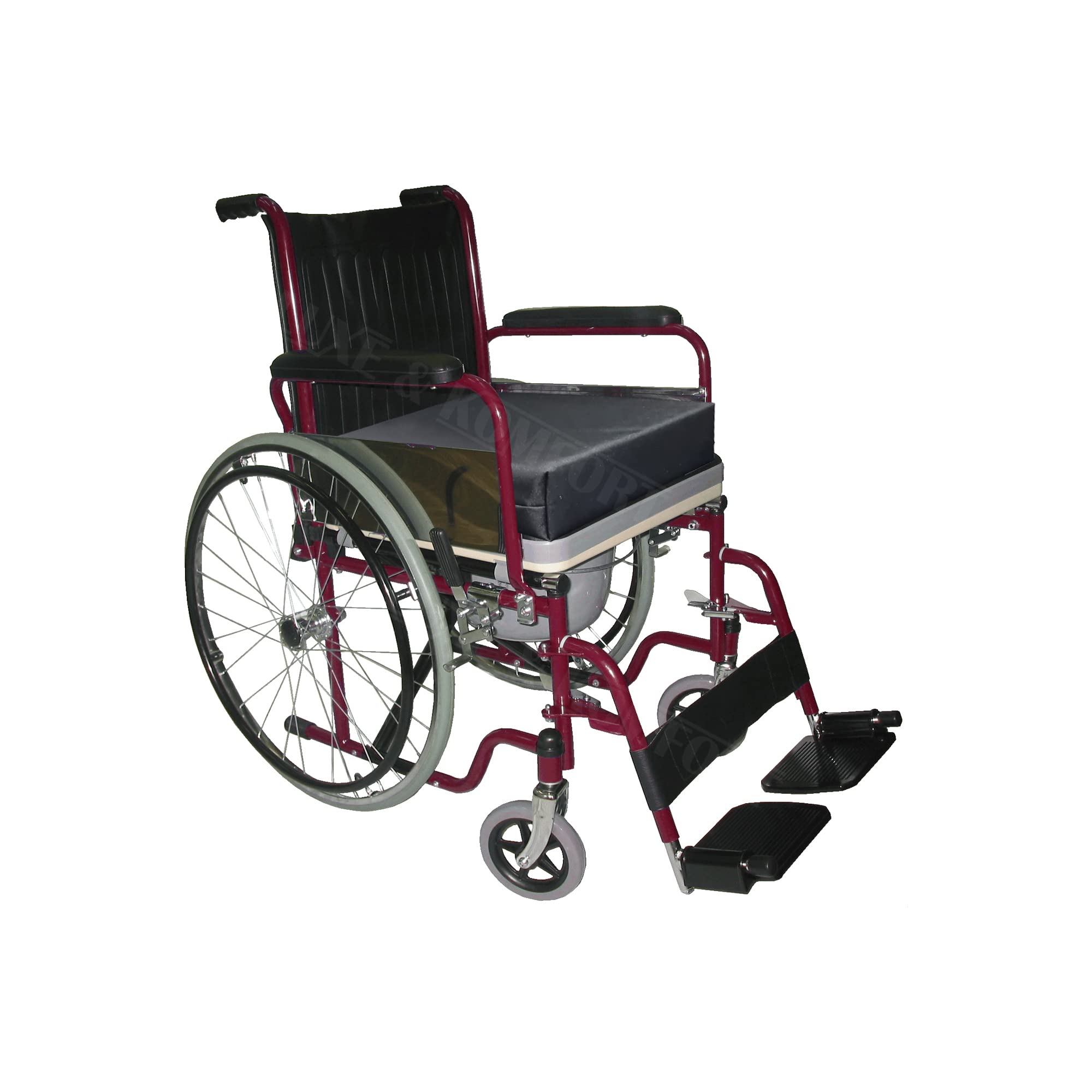 Luxe & Komfort Black Luxe & Komfort® Memory Foam Wheelchair/Seat Cushion, Chair Pad 16 X 16 X 3 [100% Memory Foam][Removable & Washable Cover] (16 X 16 X 3)