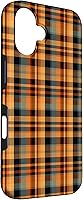 Vista 3 de Plaid Orange Brown Fall Harvest Muted Colors Print Pattern Case for iPhone 16