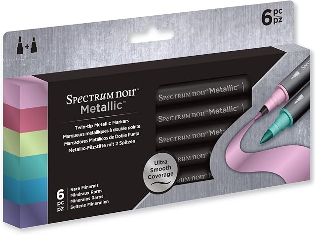 Spectrum Noir - Metallic Markers (6pk) - Rare Minerals
