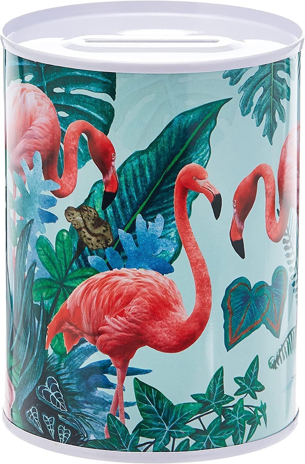 Coin Box, Bank Money Saving Jar Tin Box Containers 7.5 X 10.5 Cm, Assorted Design
