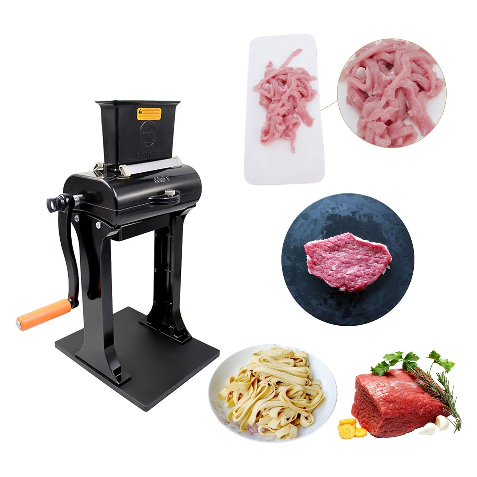 Batticarne manuale per appiattire le bistecche di manzo e maiale, resistente, per hamburger, cucina casalinga