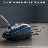 ROWENTA Silence Force Effitech Aspirateur avec Sac, Silencieux 57 DB(A), Basse consommation, Haute Filtration, Rayon d'action 12 m, Fabriqué en France RO7451EA, Bleu - 5