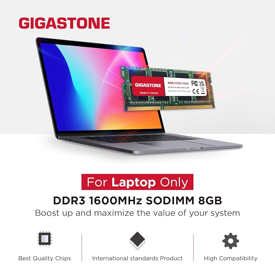Amazon.co.jp: 【メモリ ノートパソコン専用 DDR3】GIGASTONE