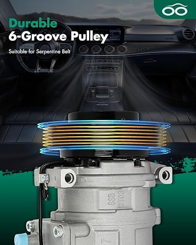 Vista 630 de SCITOO Bomba de compresor de CA 1999-2005 para S-uzuki Grand Vitara 2.5L 1995-1998 para S-uzuki Esteem 1999-2001 para S-uzuki Vitara 1.6L