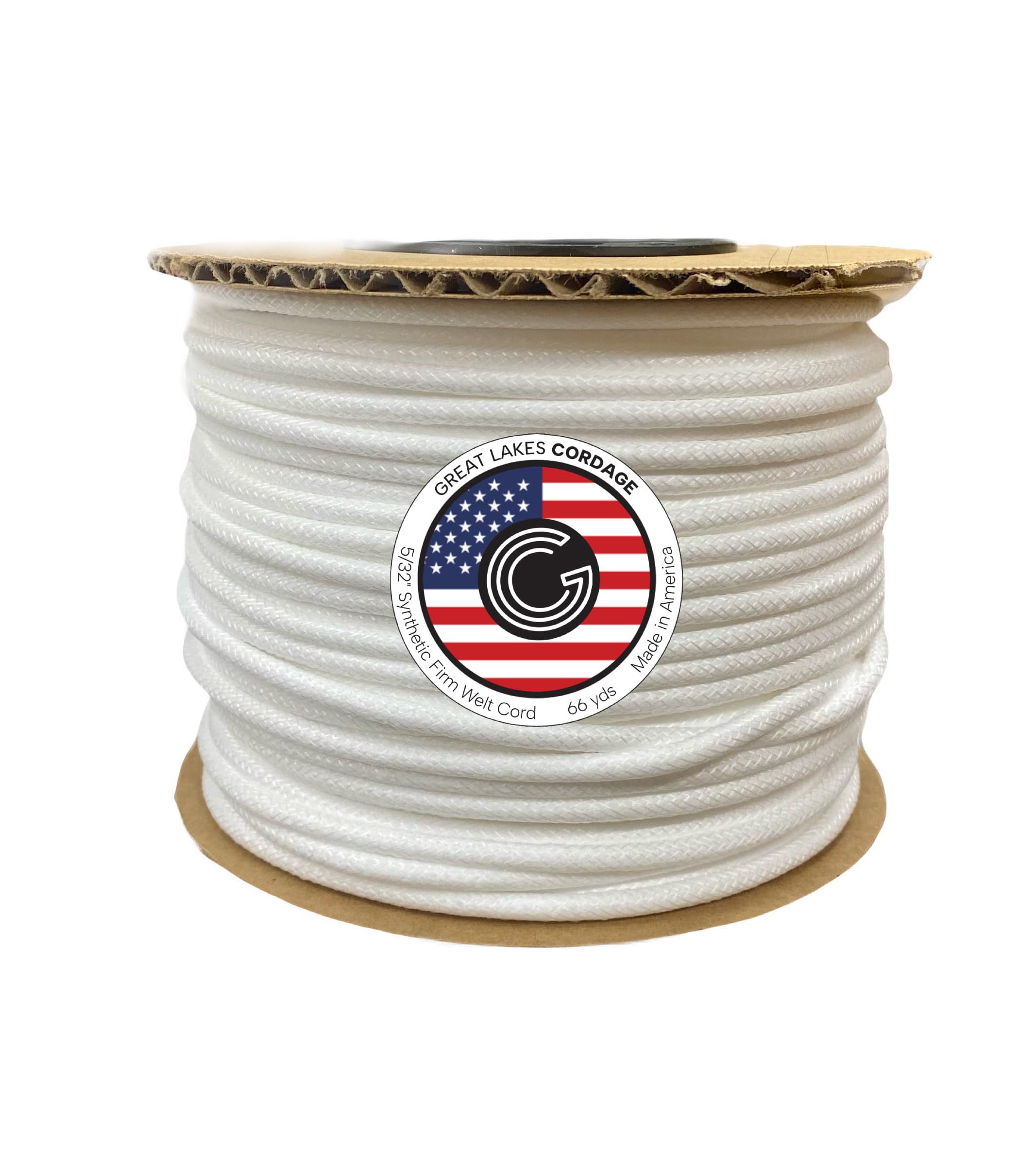 5/32" Firm Synthetic Upholstery Welt Cord, Braided, 66 yds
