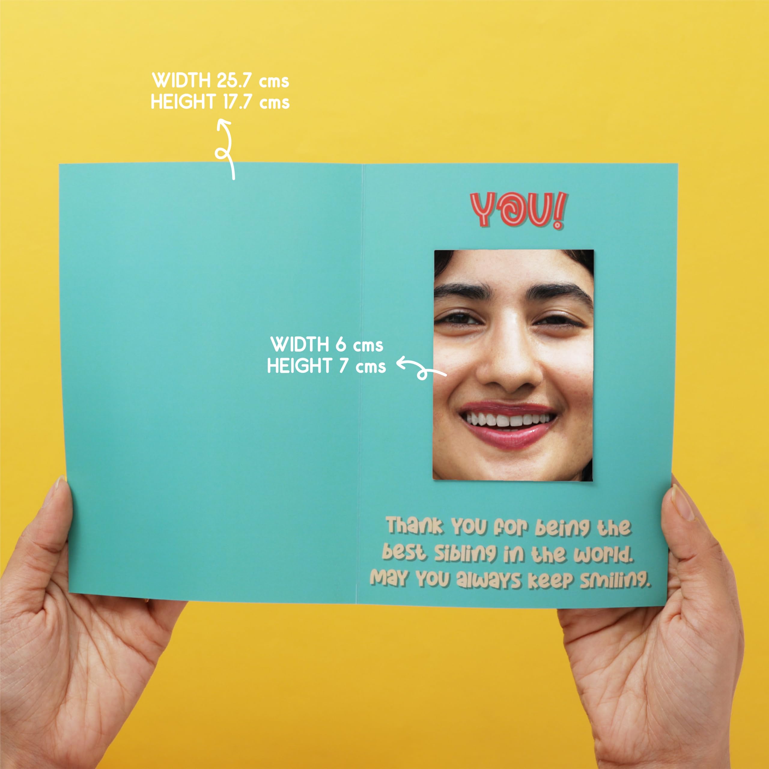 Oye Happy Expressive Rakhi Mirror Card Thoughtful Rakshabandhan Gift For Sister/Behen/Didi,Valentine's Day 4
