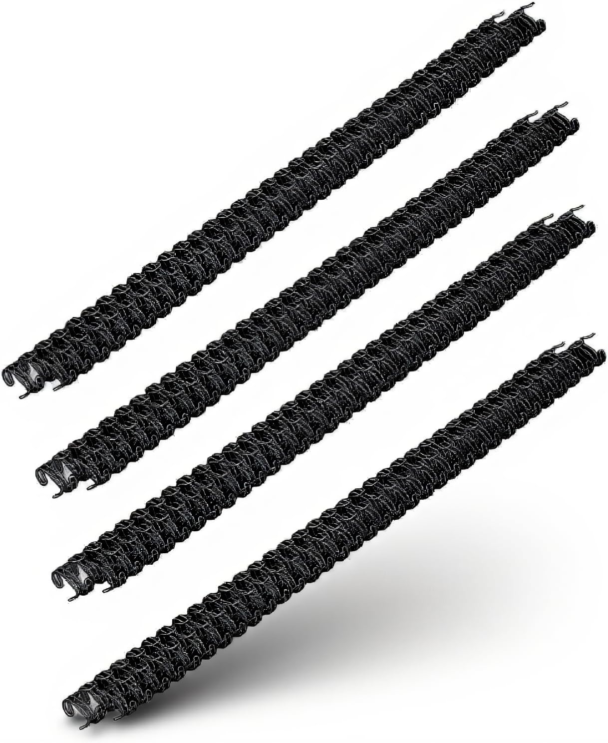 100Pcs Double Loop Wire Binding Spines 34 Teeth Binding Spines Combs Ring Coils 3:1 Pitch 7.9mm Diameter 40 Sheet Capacity Twin Loop Spiral Binding Coil Spiral Notebook