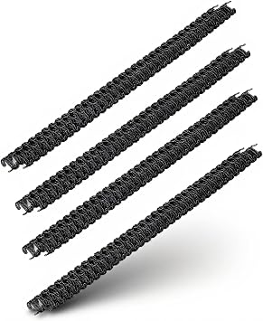 100Pcs Double Loop Wire Binding Spines 34 Teeth Binding Spines Combs Ring Coils 31 Pitch 7.9mm Diameter 40 Sheet Capacity Twin Loop Spiral Binding Coil Spiral Notebook