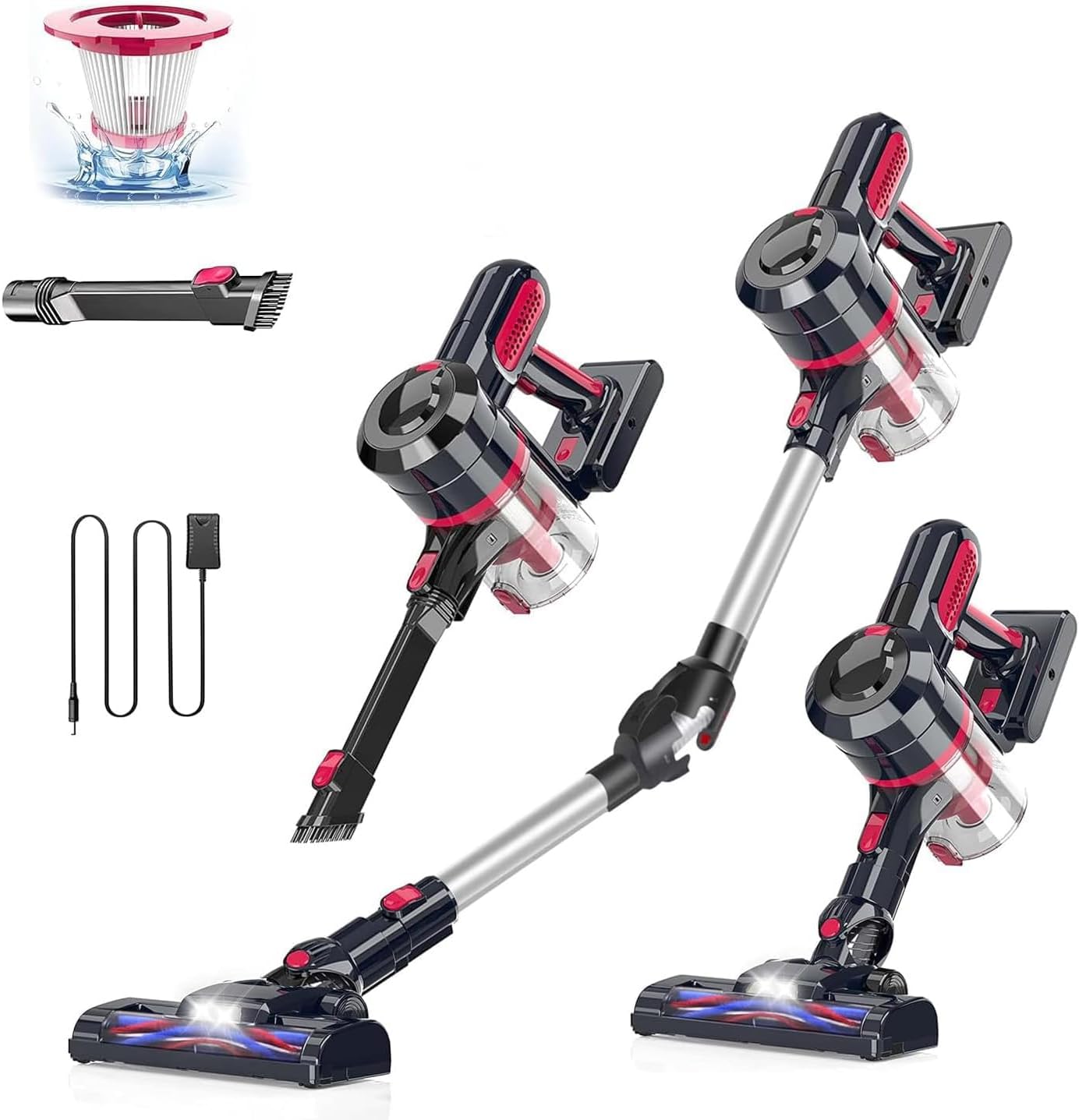 Easy Home 2 In 1 Akkustaubsauger Amazon.de: 30000Pa Akku Staubsauger,Faltbar Staubsauger Kabellos,Bis zu