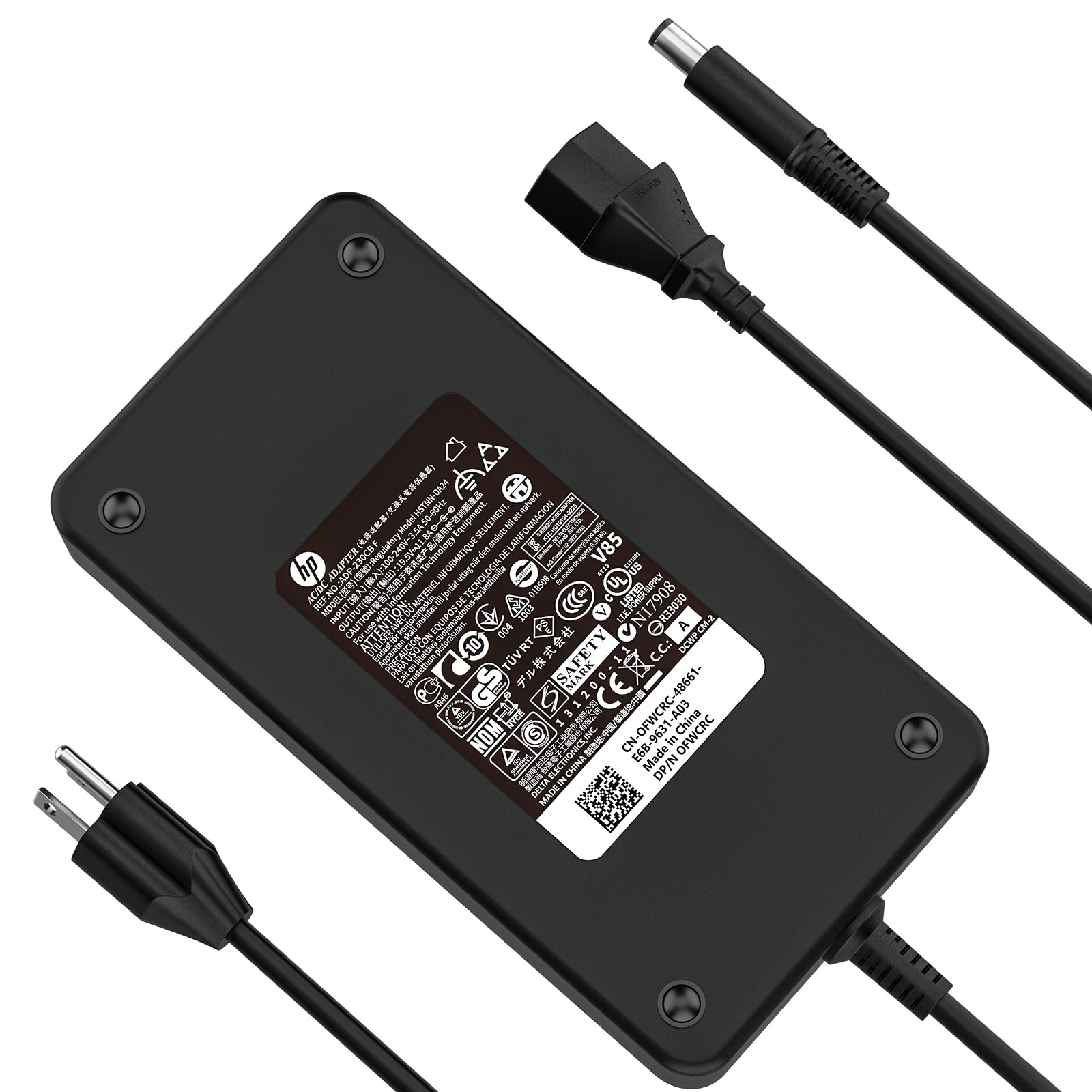 230W Netzteil Für HP Laptops – Kompatibel Mit Zbook 15/17 G2, Omen 17, EliteBook & Mehr (19,5V, 11,8A)