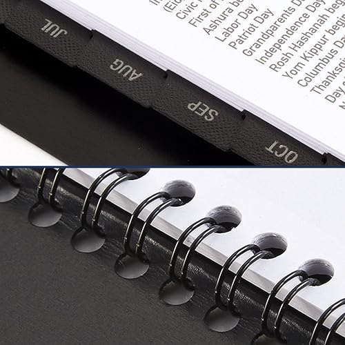 Miniatura 5 de AT-A-GLANCE Agenda académica 2024-2025, mensual, 9 x 11 pulgadas, grande, bolsillo, cubierta flexible, negro (7007405)