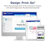 Name Badge Insert Refills, Horizontal/Vertical, 3 x 4, White, 300/Box – view 5