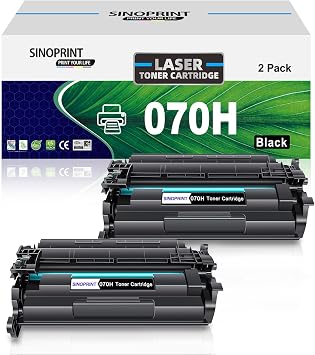 070H Toner Cartridge Compatible for Canon CRG-070 070H Black CRG070 CRG070H for imageCLASS MF465dw MF462dw LBP246dw LBP247dw Printer 2 Packs Black