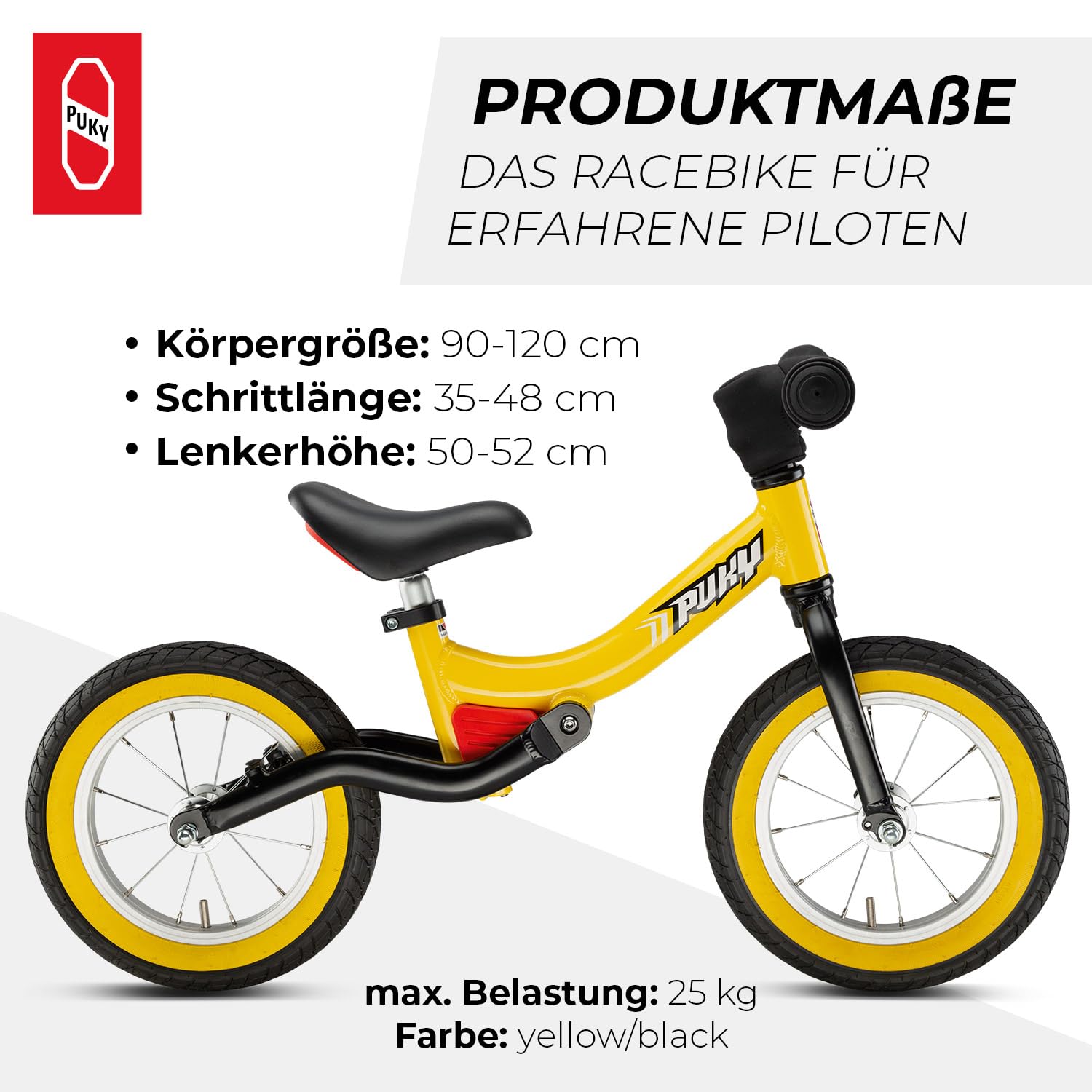 PUKY Balance bike yellow/black Toys