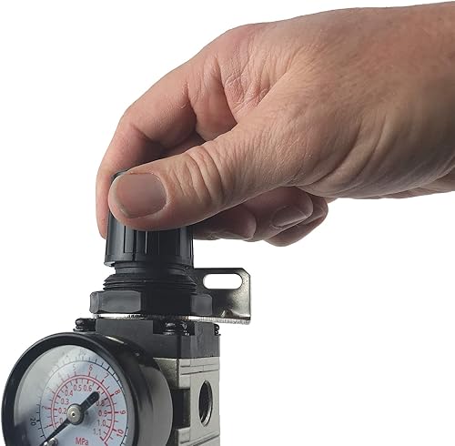 Miniatura 2 de Primefit R1401G Mini regulador de aire con indicador de acero protegido, 60-Scfm a 100-Psi, 14" Npt