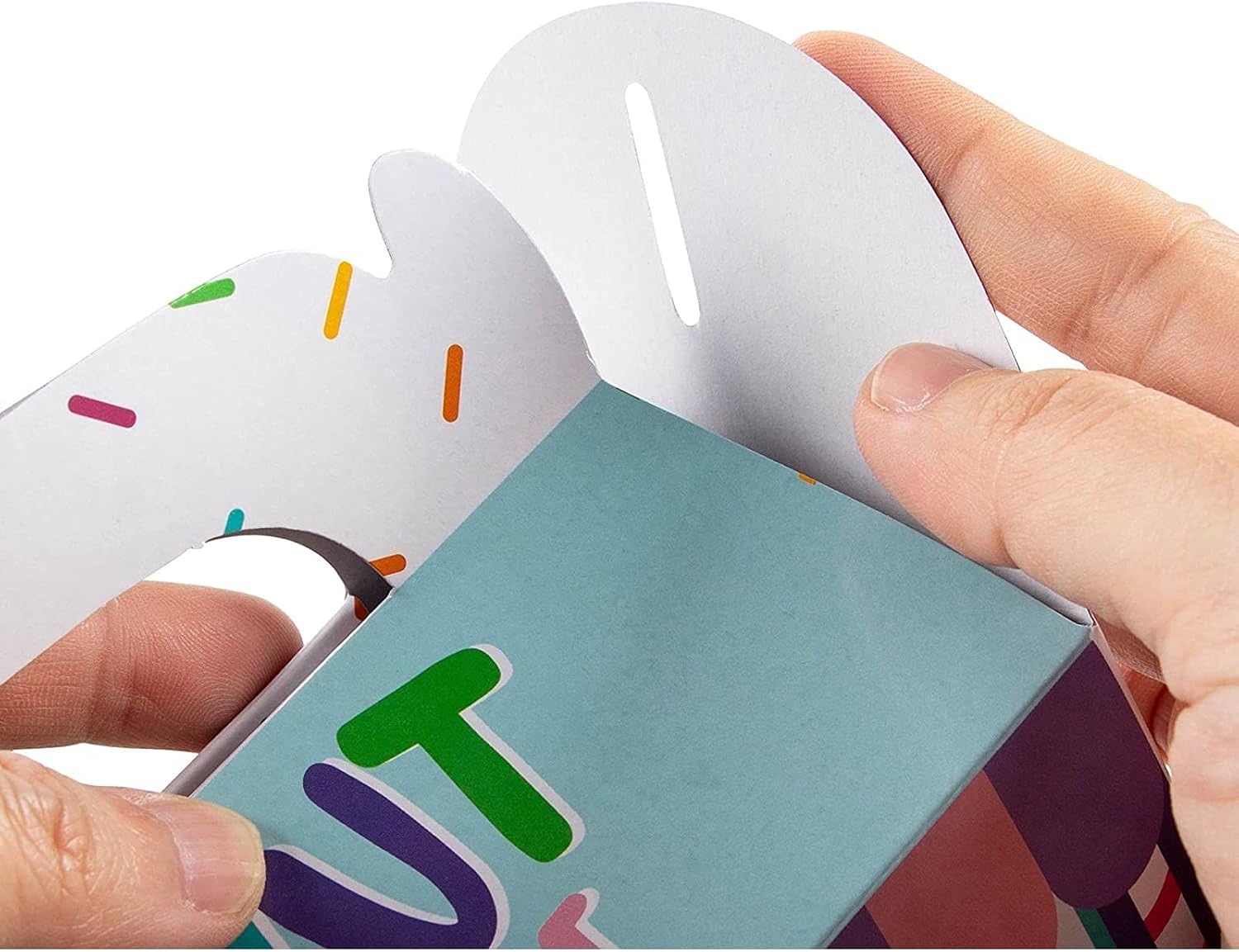 Flash Sale Buy 1 get 1 Donut Birthday Party Favor Boxes for Goodies, Treats (6 x 3.3 x 3.6 In, 24 Pack)