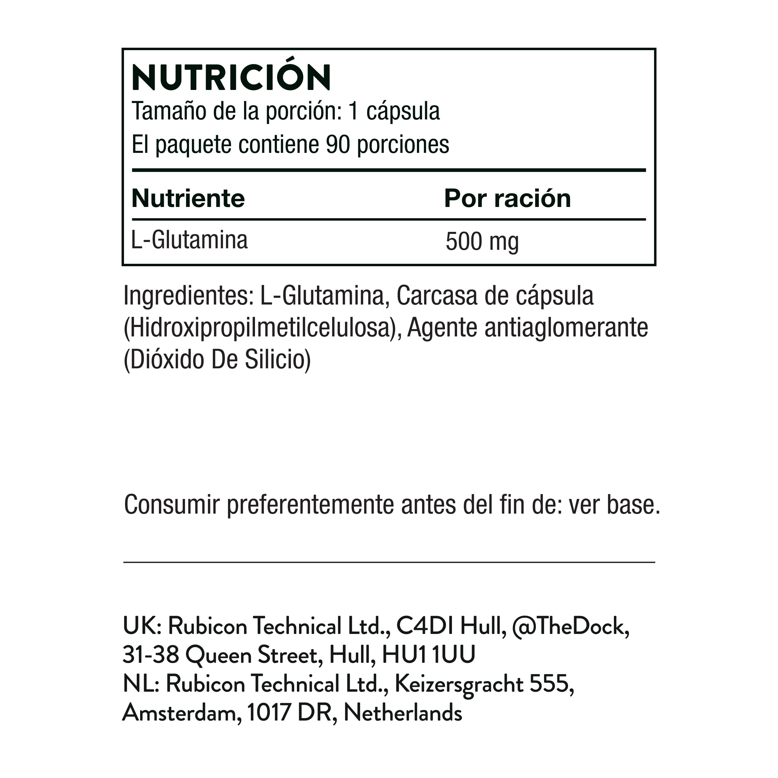 Thorne L-Glutamine - Suplemento de Aminoácidos para la Salud Gastrointestinal y la Función Inmunitaria - 90 Cápsulas