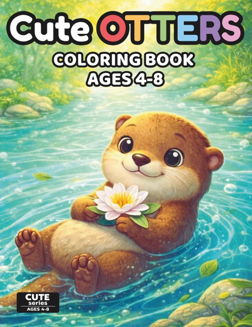 Cute Otters Coloring Book for Kids Ages 4–8: Kawaii Animal Coloring Book with Fun and Adorable Designs: 50+ Cute and Playful Kawaii Otter Designs, ... Book (Cute Series) (Cute Animals Series)