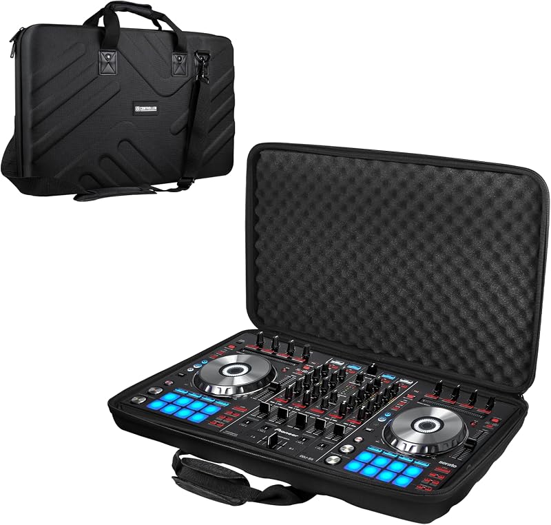 Case Fits Pioneer DJ Controller RX,SX,SX2,SX3/DDJ-FLX6/Denon MC7000 | for DJ Equipment, Hard Shell, Smooth Zipper, Travel Carrying Case (27.2"x15.7"x4")
