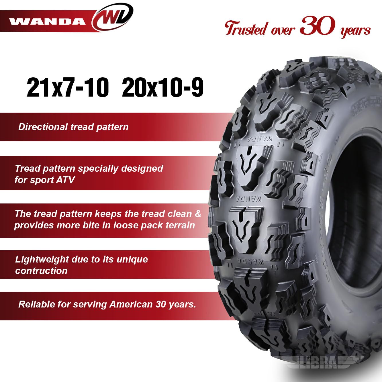 Amazon.co.jp: 21x7-10 & 20x10-9 スポーツATVタイヤセット