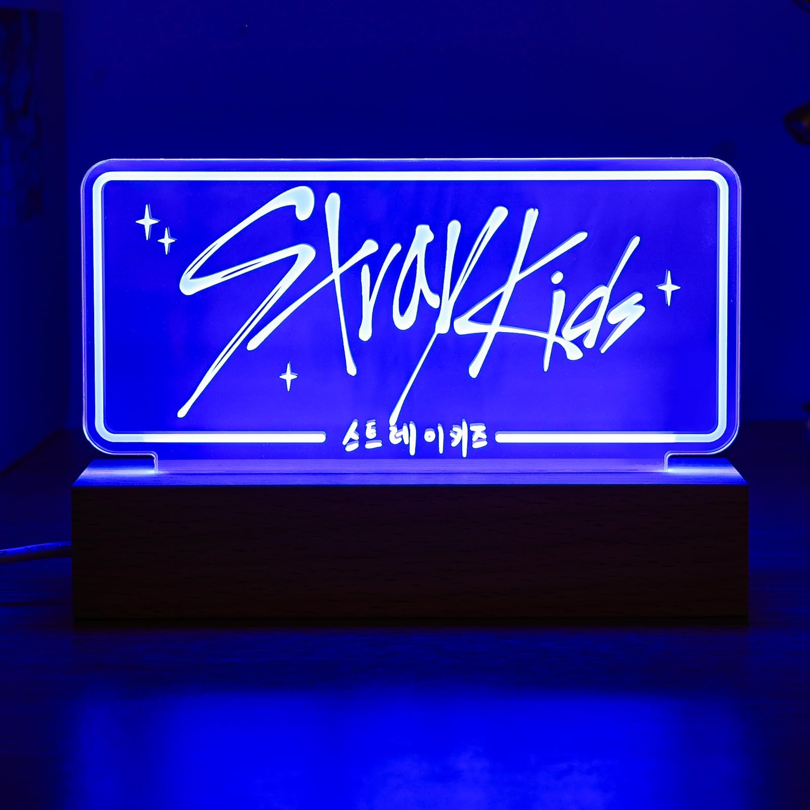 Stray LED Night Light 7 Colors Adjustable Room Decor Lamp Skz Merch for Stay Fans Birthday Gifts
