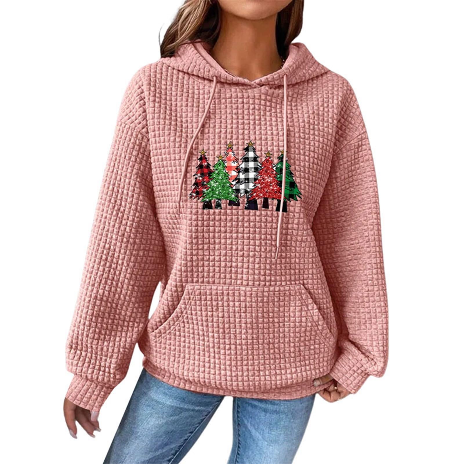 CXKOLDZip Hoodie Women Daily Deals Hoodie Blanket Black, Christmas Snuggle Hoodie Sherpa Fleece Winter Warm Soft Fluffy Oversized Blanket Hoodie for Women, One Size Personalised Hoodies for