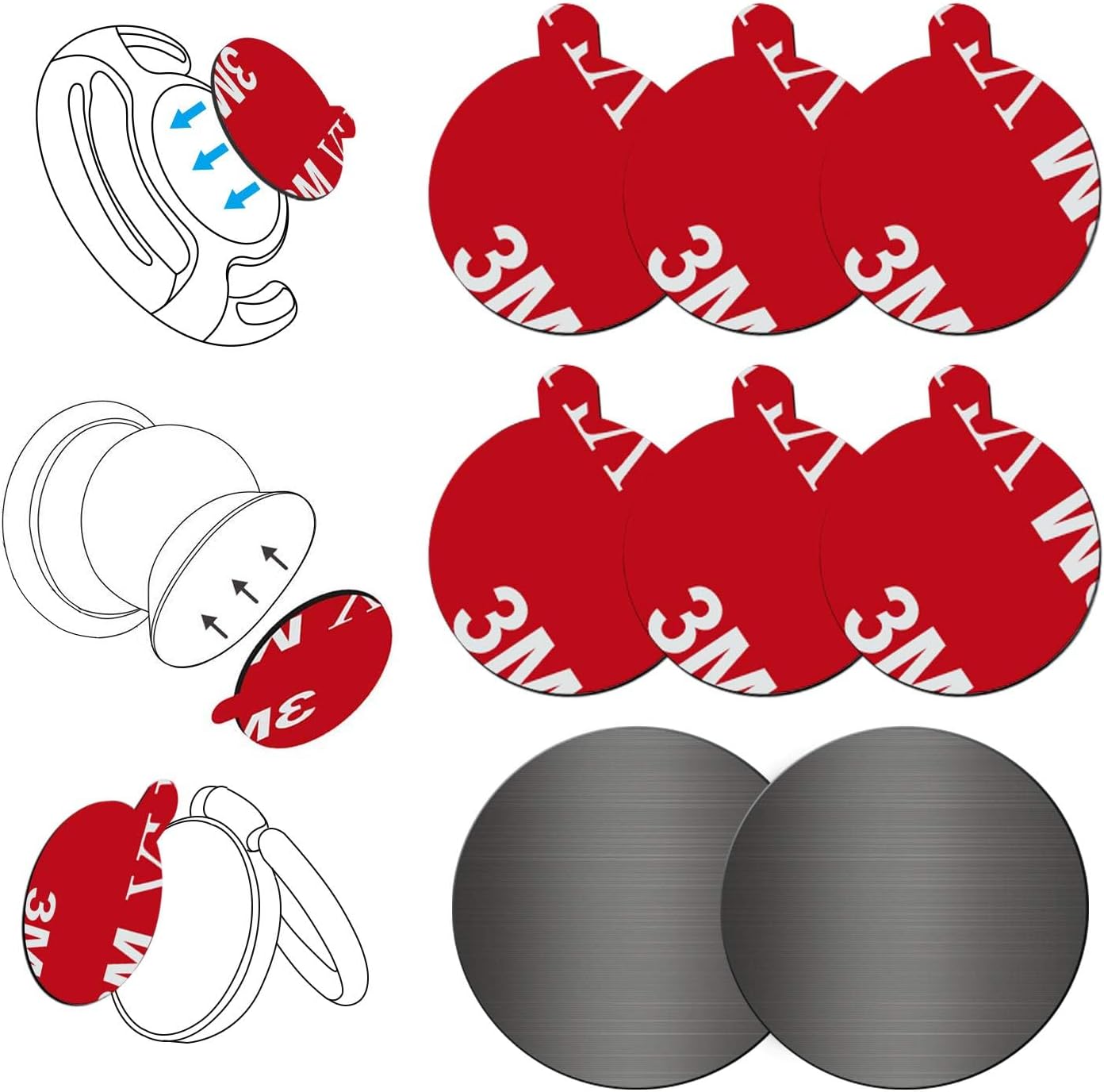 volport Adhesive Pad for Phone Holder/grip/socket