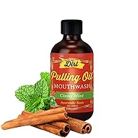 Vista 1 de THE DIRT Enjuague bucal Oil Pulling - Sin gluten - Elimina la placa, el sarro, el mal aliento y blanquea los dientes (Menta, 4 onzas)