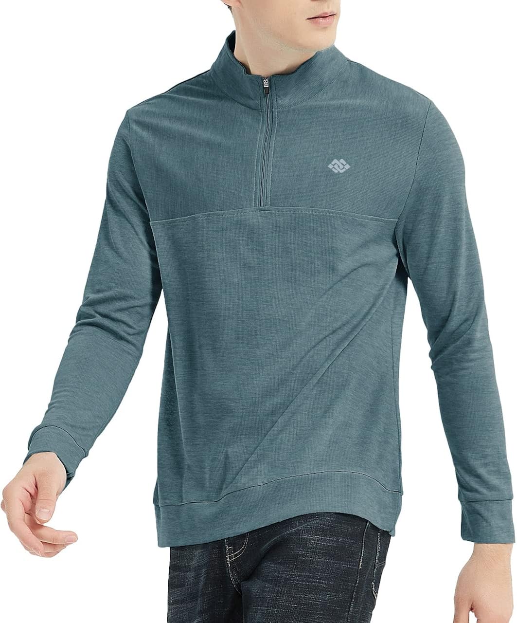 JINSHI Men Golf Polo Shirt Golf Pullover Long Sleeve 1/4 Zip Pullover Sport Polo Shirt for Men : Clothing, Shoes & Jewelry