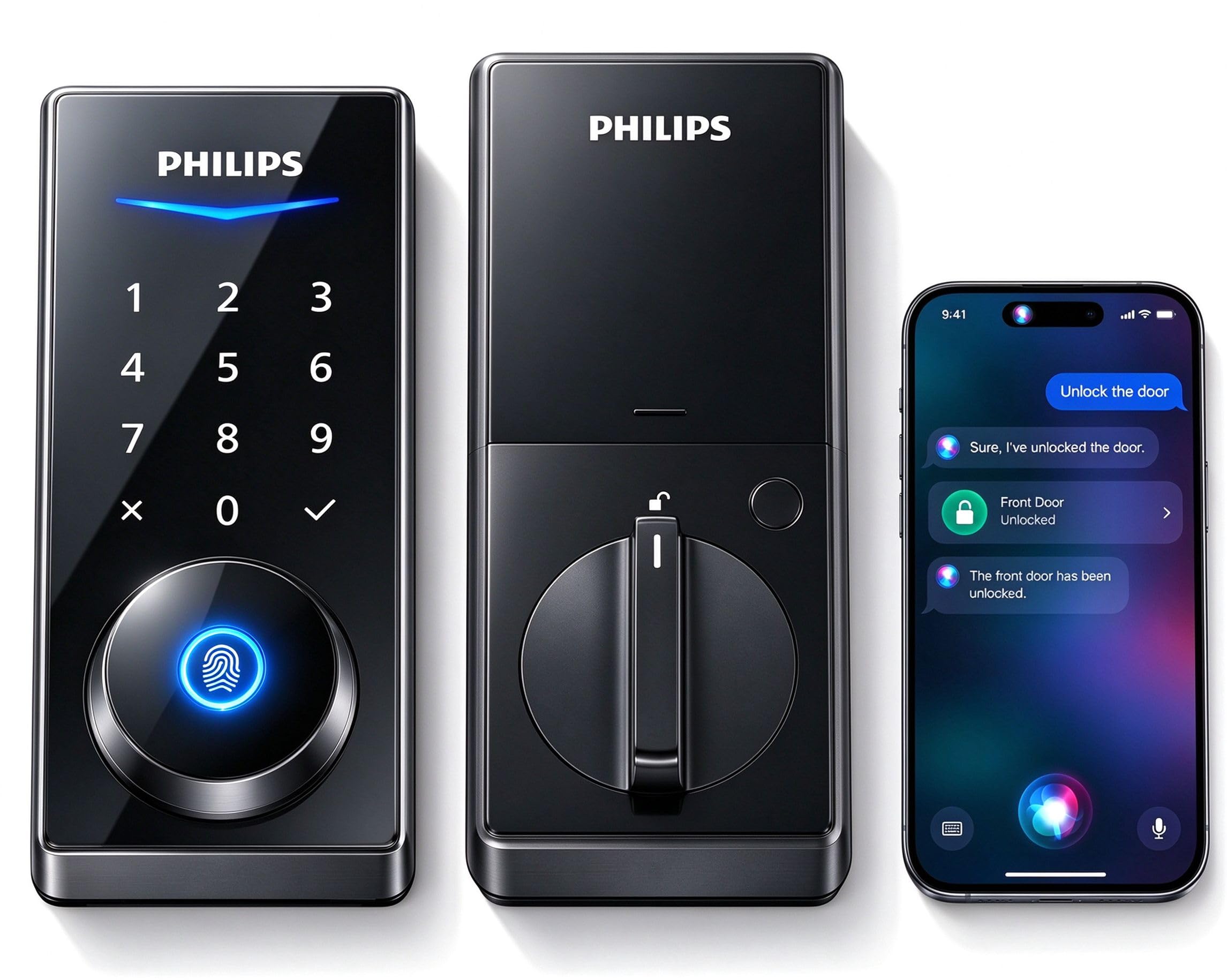 Smart Lock Matter Over Thread, Touchscreen Fingerprint Deadbolt