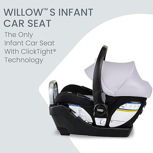 Miniatura 3 de Britax Willow S Asiento infantil para automóvil con base alpine, tecnología ClickTight, asiento de automóvil orientado hacia atrás y base de asiento