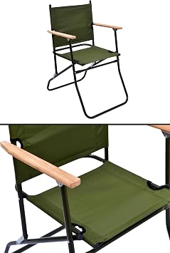 Katlanır Kamp Sandalyesi – Metal Gövde, Piknik, Balkon, Bahçe Sandalyesi (120 kg Taşıma Kapasiteli)