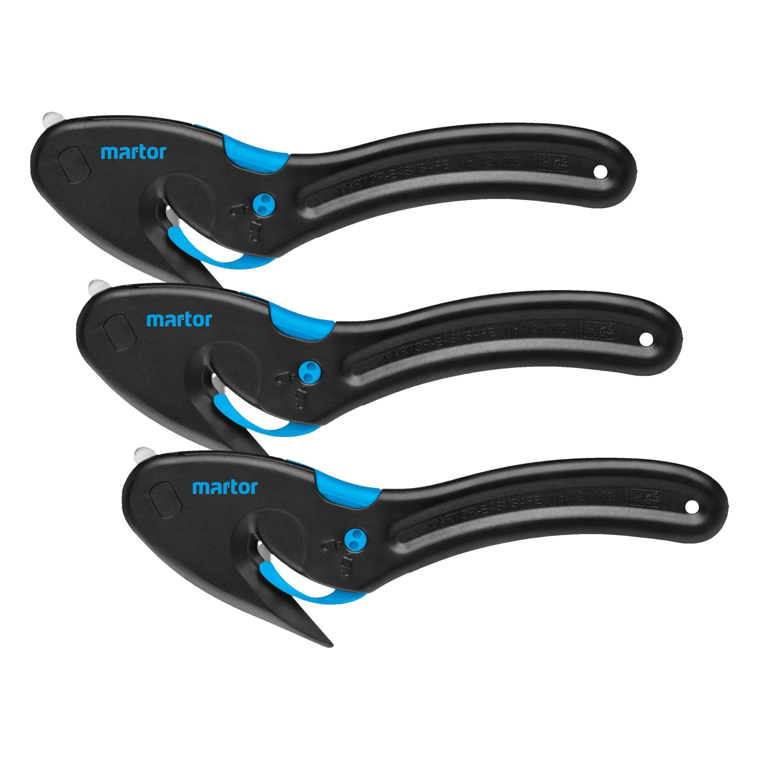 Couteau de sécurité MARTOR SECUMAX EASYSAFE avec lame cachée en plastique léger (Lot de 3)