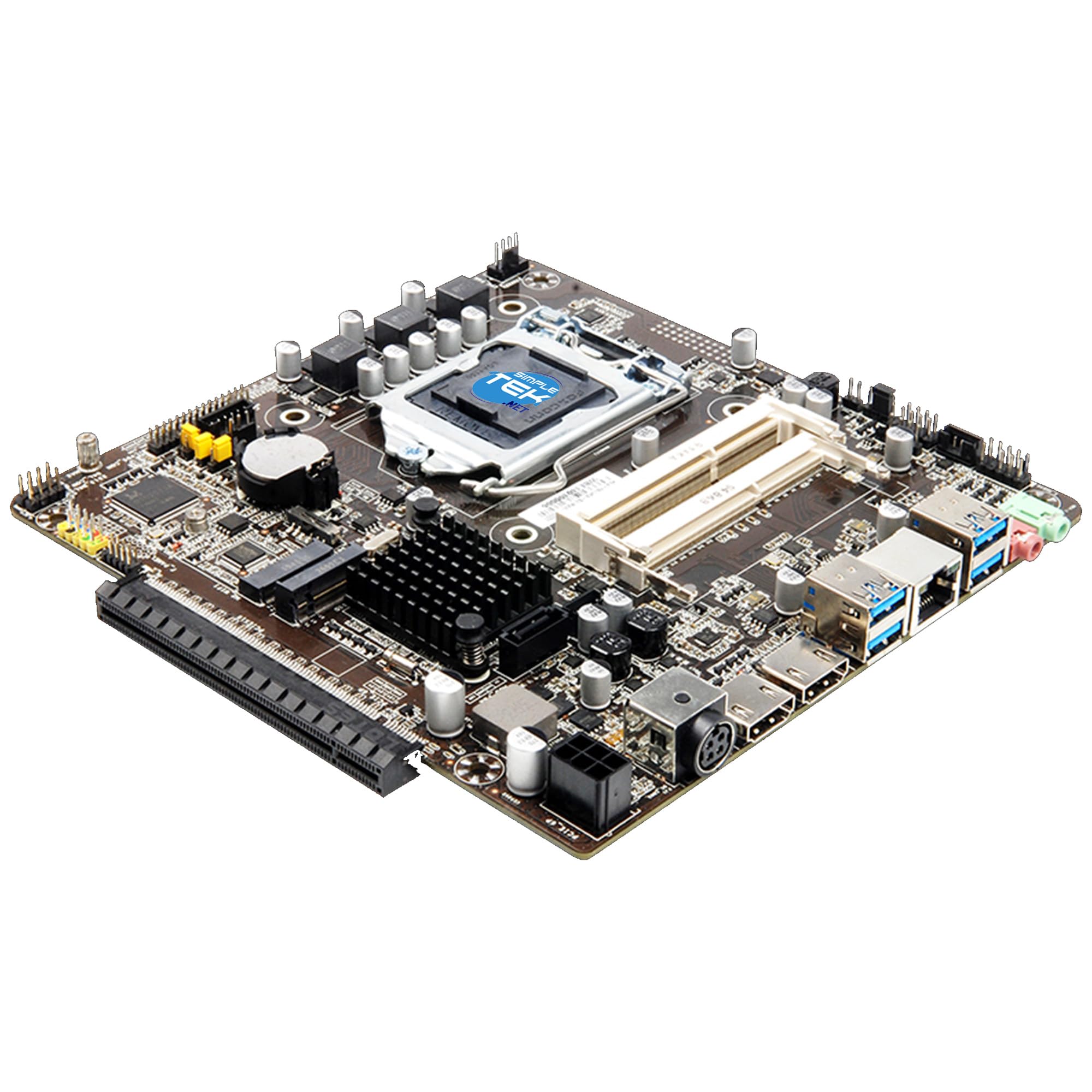 SIMPLETEK - Scheda madre ITX H81, 2x slot DDR3, slot GPU 6 pin, CPU LGA1150 4th gen | H81 D3 PRO ZRH81F05 All-in-One