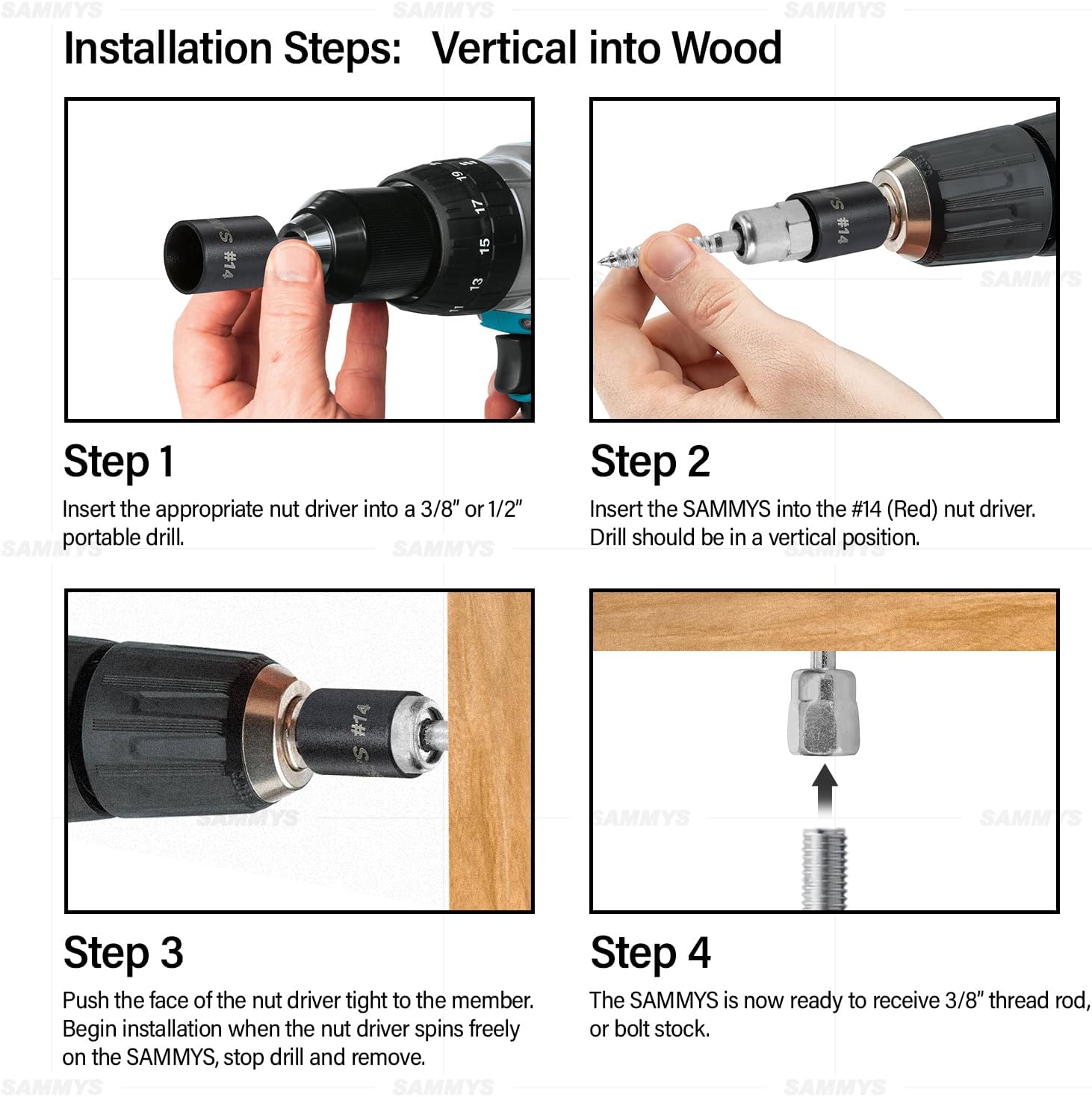 Everflow 8139957-25 SH-GST 20 3/8" Screw Swivel Threaded Rod Anchor Designed for Wood, Installs 17 Deg Angle Off Vertical, Steel with Electro-Zinc (25 Pack), Pack of 25, 25 Piece