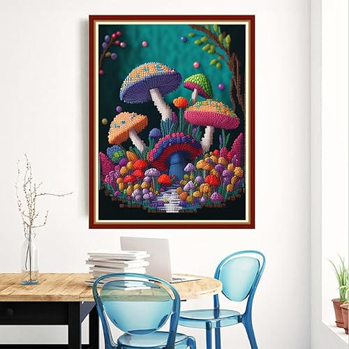 Miniatura 75 de Redxing Kits de punto de cruz estampados, kit de bordado para principiantes y adultos, gama completa de patrones de bordado, kits de iniciación