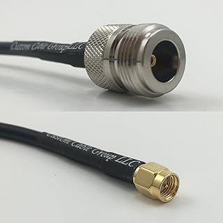 3 feet RG400 Low Loss N FEMALE to SMA MALE Pigtail Jumper RF coaxial cable 50ohm Quick USA Shipping