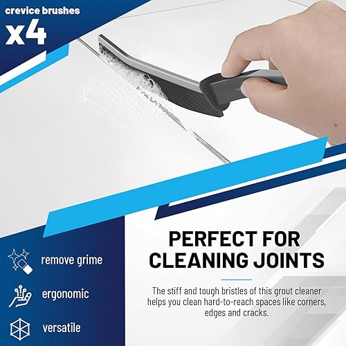 Miniatura 2 de 4 cepillos de limpieza de hendiduras, herramienta multifuncional de limpieza de huecos para eliminar la suciedad y la suciedad de los huecos y