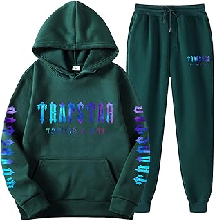 Fato de treino de moda - Conjuntos de calças de moletom com capuz adequados para a pele para ajuste solto | Conjuntos de ternos de corrida masculinos de cores brilhantes, conjunto de moletom Maxten