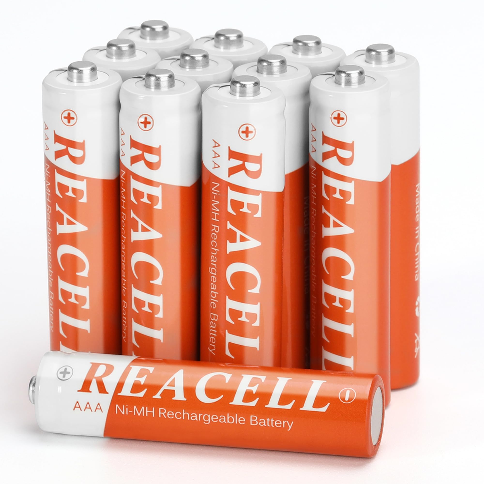 – 12 Counts AAA Rechargeable Batteries for Household Devices, Fits for Cordless Phones, Toys, Remote control, LED etc. 1.2V Ni-MH Tripe A Rechargeable Batteries