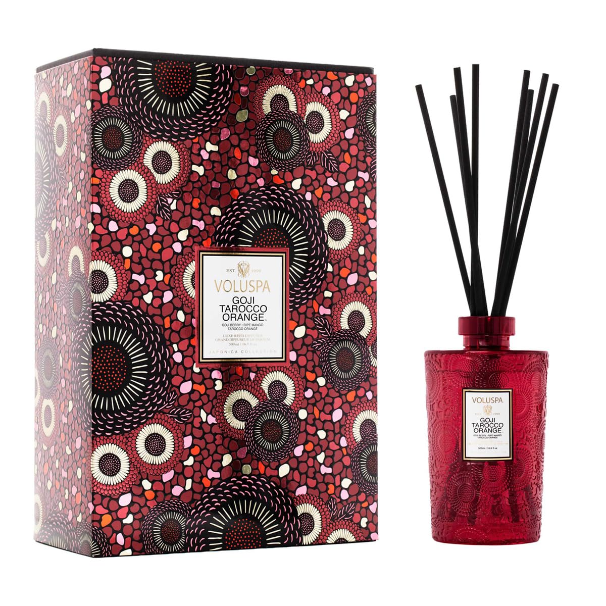 Voluspa Goji Tarocco Orange 500mL REED DIFFUSER Set