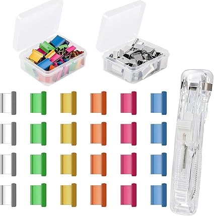 Clip Per Matita In MetallO 60 Pezzi - Clip Portatili Per Organizzare Penne E Oggetti Piccoli - Foto 5