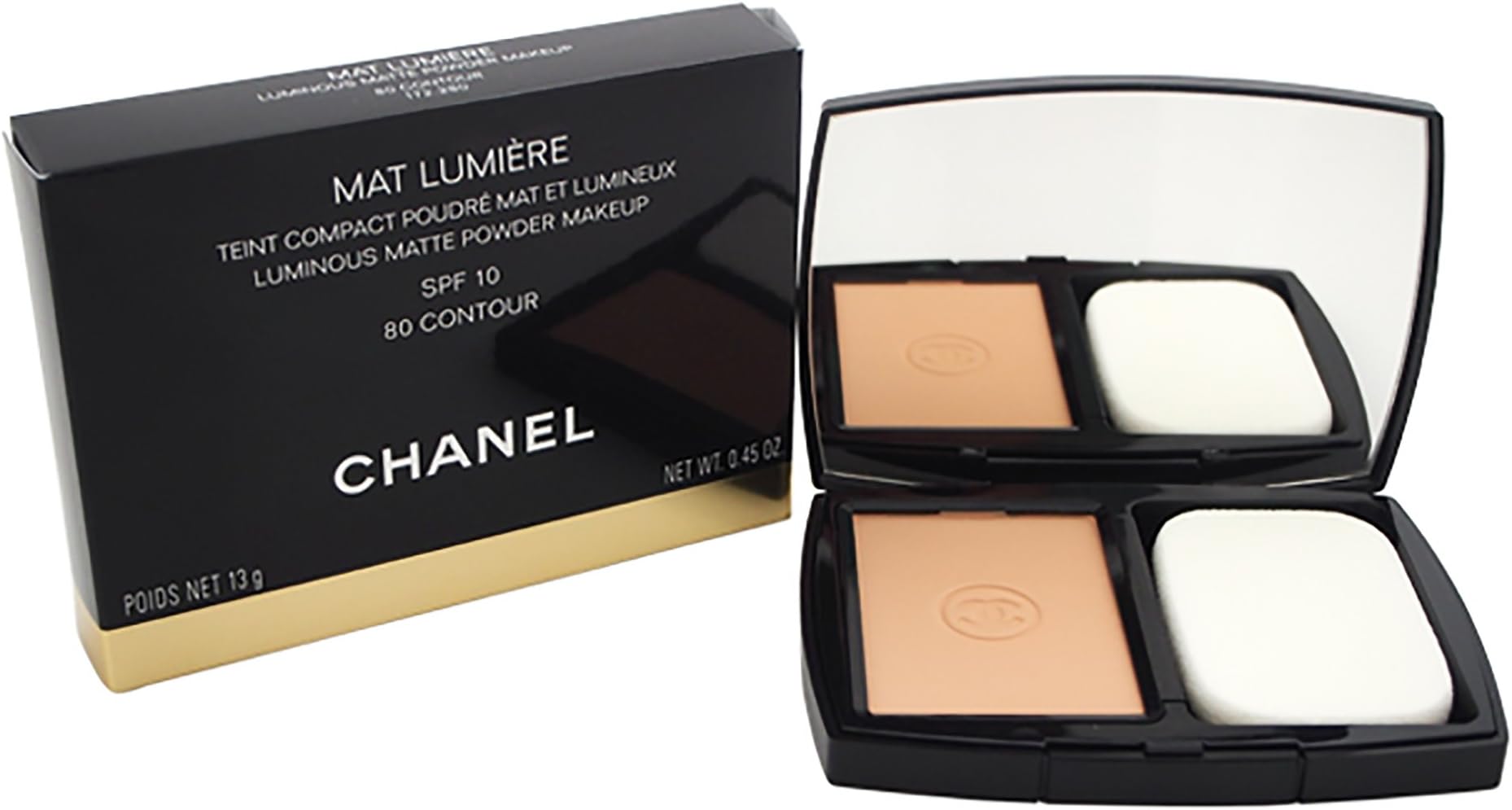 Chanel Mat Lumiere LumiNo us Matte Powder Makeup SPF 10 - 13 g, No 80 Contour